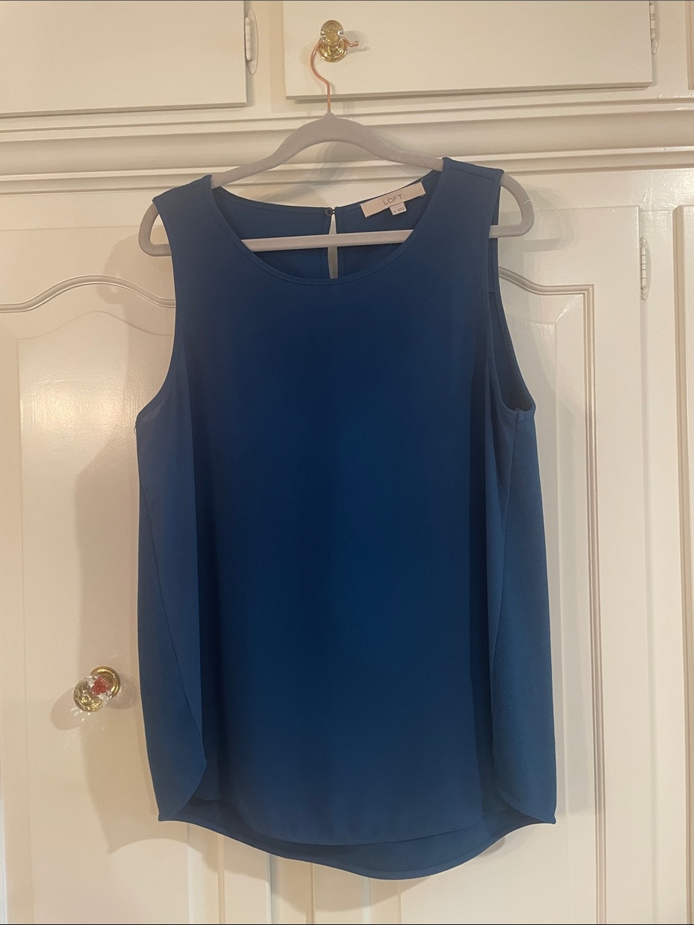 LOFT Perfect for Fall Deep Blueish Green Sleeveless Crewneck Camisole